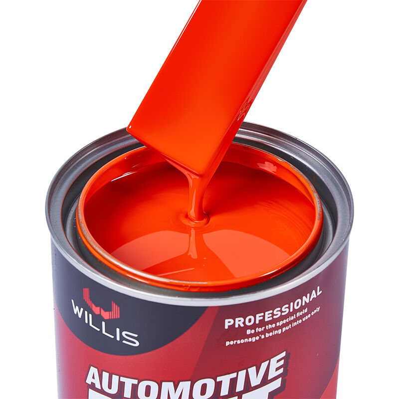 Pintura automotriz acrílica 2K color naranja rojo metálico, superventas, buen precio, varios colores disponibles