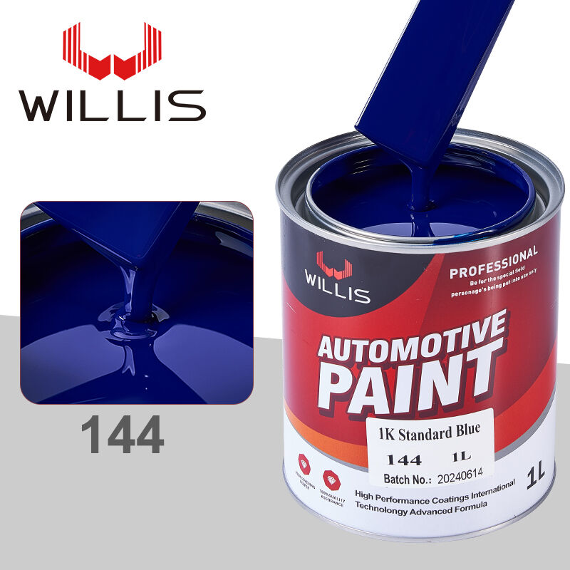 Pintura de coche azul Willis 1K Guangdong Estándar Automotriz Base Líquida Aplicación en Spray