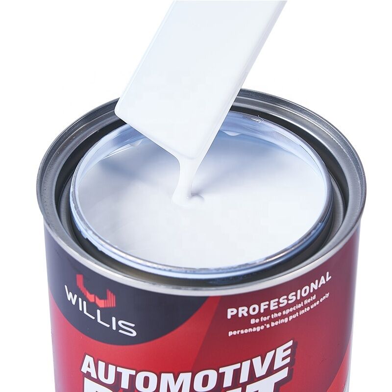 Pintura en aerosol acrílica transparente de un componente para reparación de automóviles, 1K, color blanco