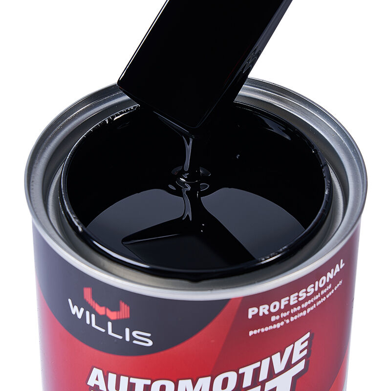 1K Extra Black Liquid Automotive Refinish Coating Paint 1K Solid Color Base Coat for Plastic Black Automotive Coating