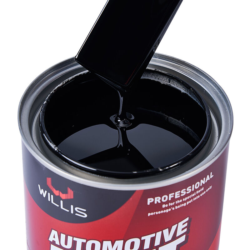 Venta caliente 1K Resina de Acrílico Negro Económico Pintura de reparación de automóviles Disminuidor de alto rendimiento y recubrimiento líquido para automóviles