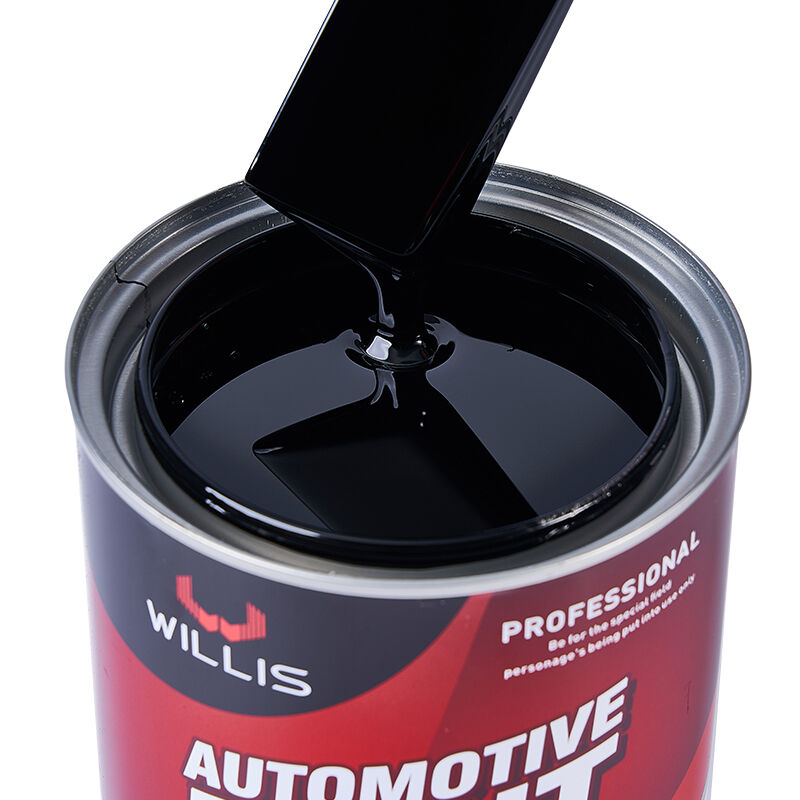Relleno y recubrimiento decorativo para carrocería de pintura acrílica para automóviles negro azulado de 1k