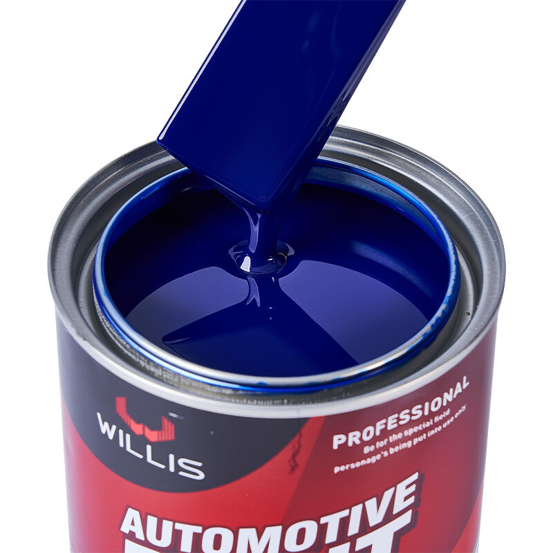 1K Ultramarine Blue Car Spray Paint Resina acrílica de un solo componente pintura líquida para reparación de automóviles de color sólido Ruta del barco hecha en China
