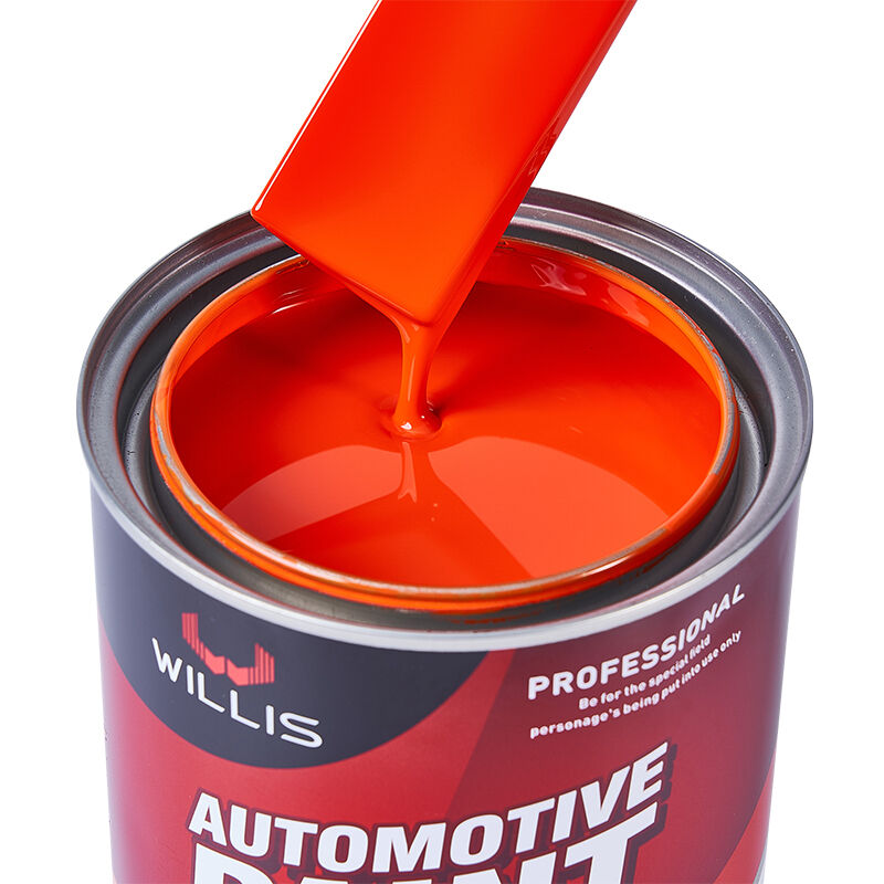 WILLIS 1K Pintura de aerosoles para automóviles de color naranja de un componente para automóviles Refinado de resina acrílica Revestimiento líquido de color sólido 1K Color China