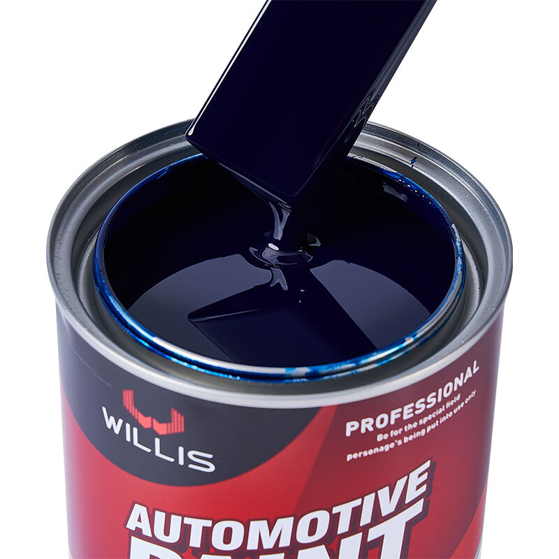 Pintura líquida de resina acrílica de 1K para limpieza de automóviles Pintura de automóviles de un solo componente de lago azul sólido hecha en China