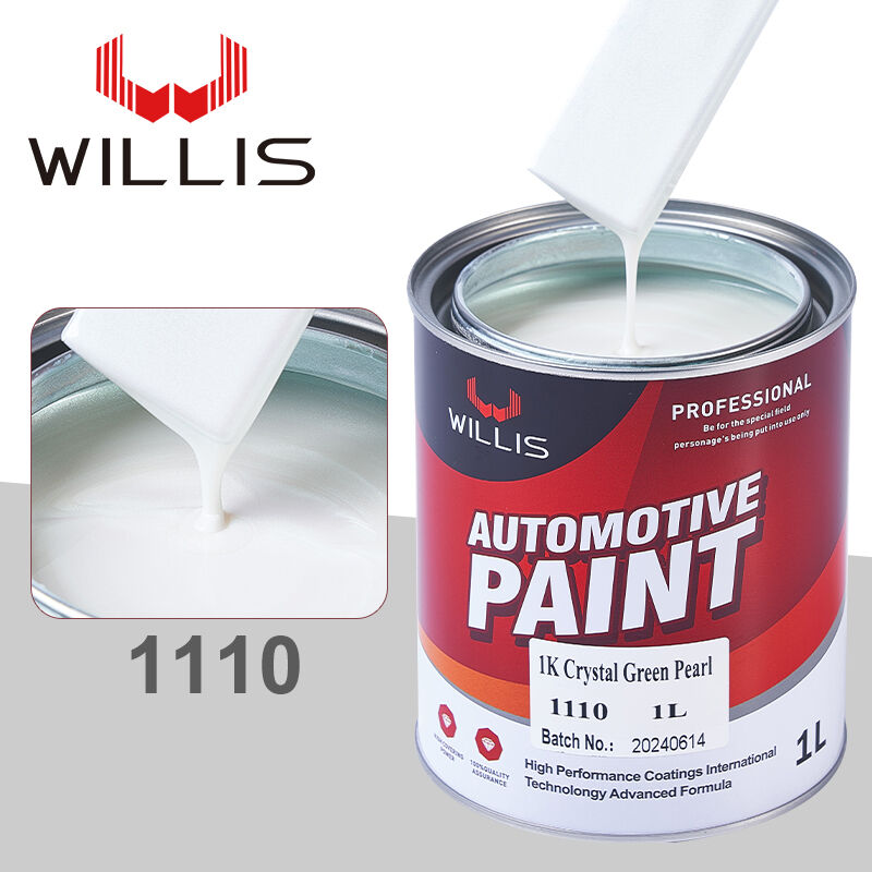 Automotive Weather Resistant Acrylic Resin 1K Purple Pearl Paint with Clear Coat and Hardener Spray Application