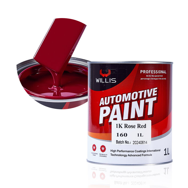 1K de alto rendimiento rosa rojo acrílico de automóviles encapsulado de venta caliente de pintura de automóviles de un solo componente de fábrica de recubrimiento y diluidor de pintura incluido